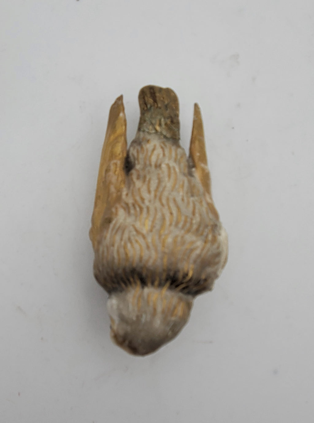 Vintage Ceramic Hand Painted Gilt Bird Ornament