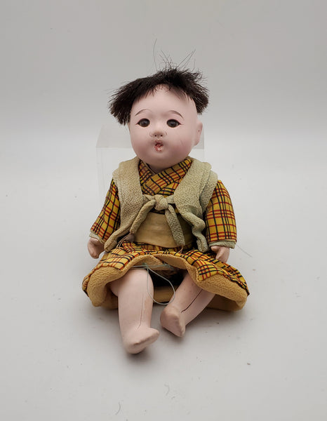 Vintage Japanese Plaster Doll