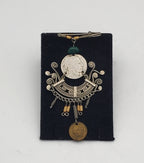 Vintage Handmade Buffalo Nickel Filigree Dangle Brooch