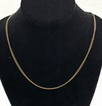 Vintage Handmade Filigree Cylinder Pendant Chain Necklace