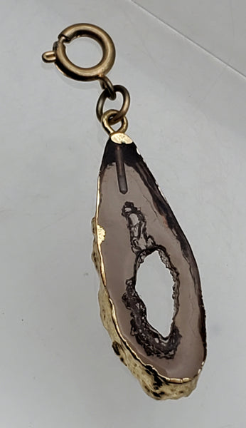 Vintage Imitation Geode Slice Pendant