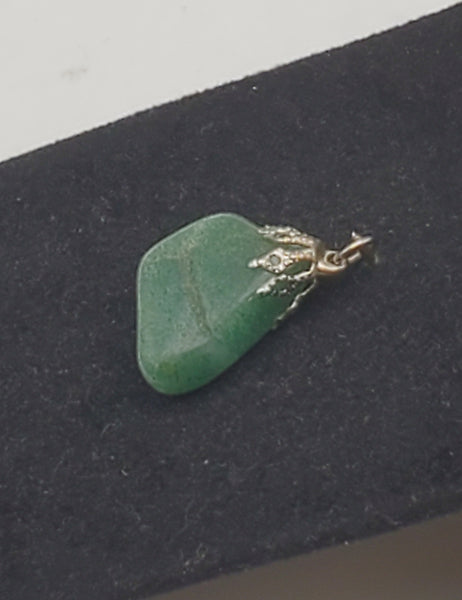 Vintage Tumbled Aventurine Pendant