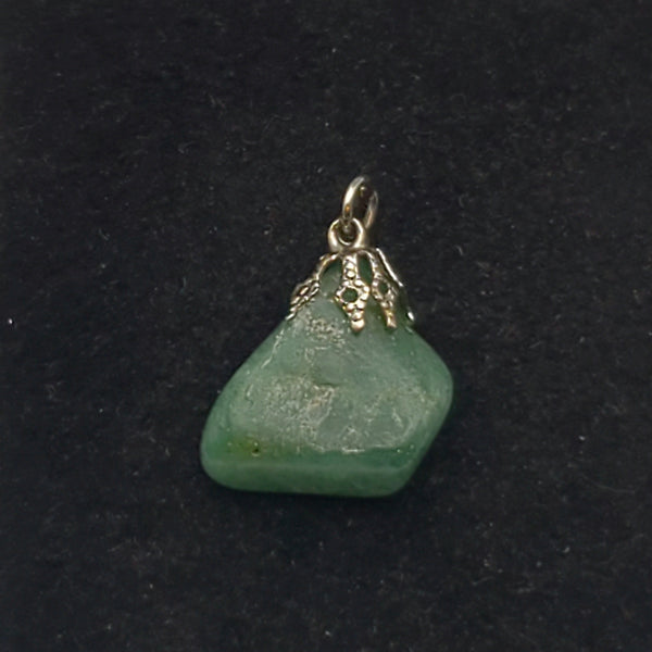 Vintage Tumbled Aventurine Pendant