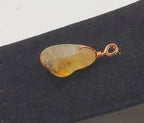 Vintage Tumbled Citrine Pendant