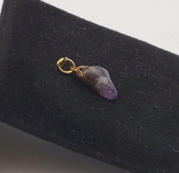 Tumbled Amethyst Pendant