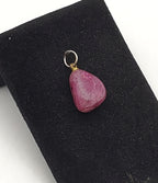 Dyed Pink Tumbled Quartzite Pendant