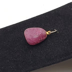 Dyed Pink Tumbled Quartzite Pendant