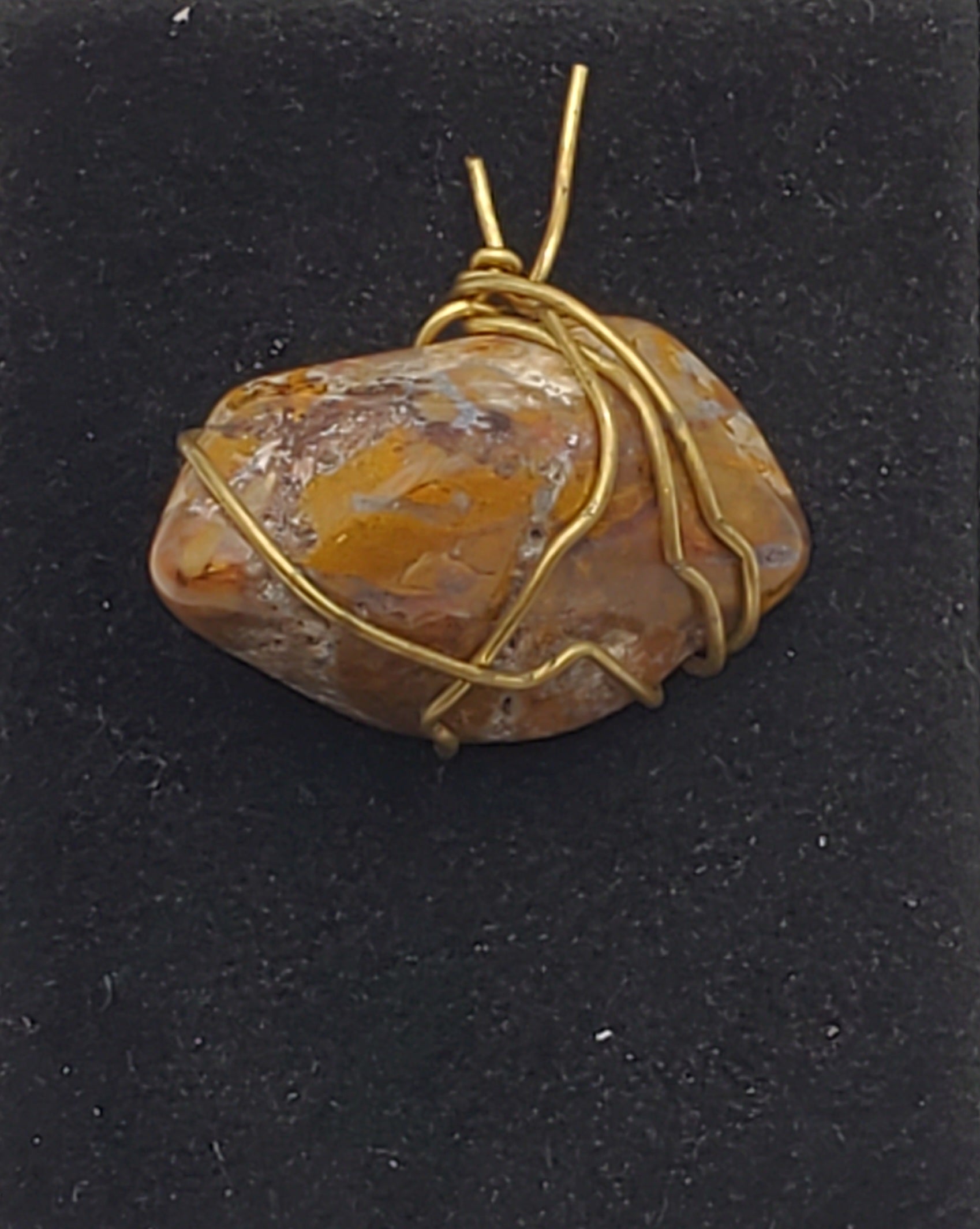 Vintage Wire Wrapped Tumbled Jasper