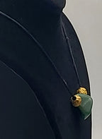 Tumbled Dyed Jade Silk Cord Necklace