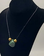 Tumbled Dyed Jade Silk Cord Necklace