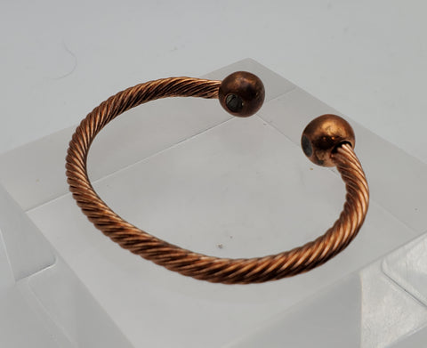 Vintage Twisted Design Copper Cuff Bracelet