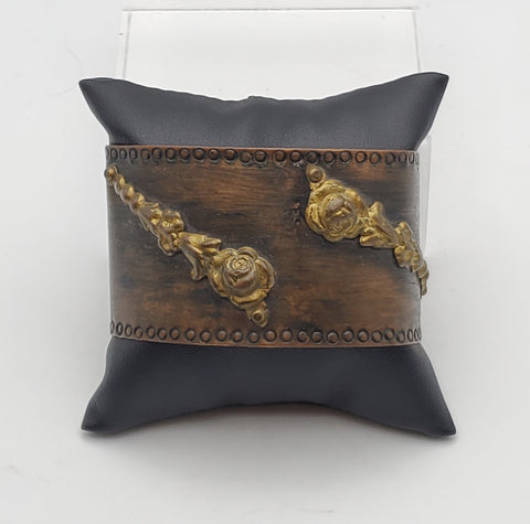 Vintage Handmade Wide Cuff Copper Bracelet