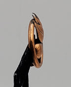 UNMATCHED Vintage Copper Leaf Motif Clip On Earring