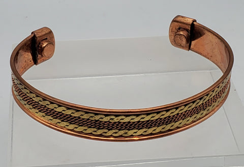 Vintage Copper and Brass Cuff Bracelet