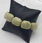 Tumbled Serpentine Stone Stretch Bracelet