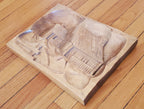 Vintage Hand Carved Wood Scene Artwork