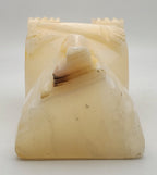 Vintage White Onyx Carved Tiki