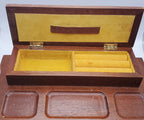 Vintage Wood and Wicker Jewelry Box