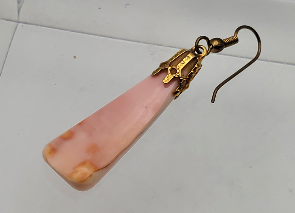 UNMATCHED Carved Conch Shell Dangle Pendant
