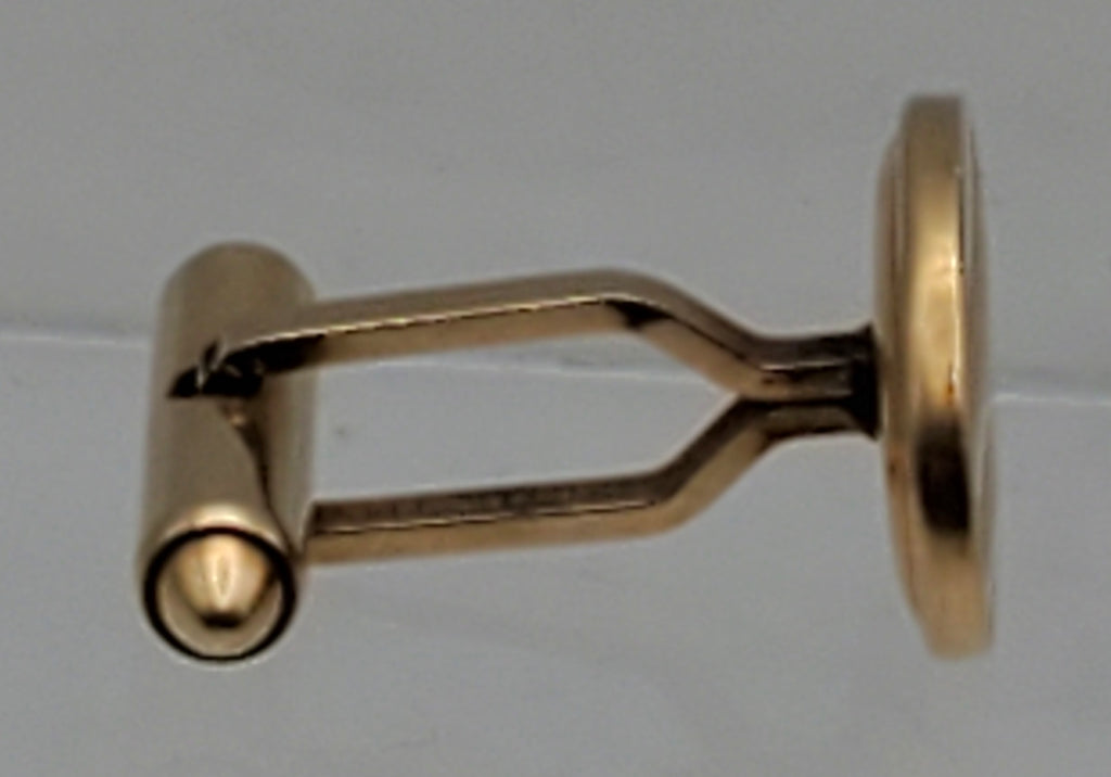 UNMATCHED Krementz - Vintage Gold Tone Metal Cufflink