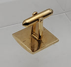 UNMATCHED Swank - Vintage Gold Tone Metal Cuff Link