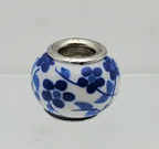 Vintage Hand Painted Floral Bead