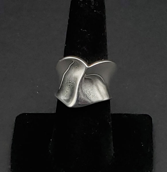 RLM Studio - Vintage Heavy Sterling Silver "Forgive" Ring - Size 7