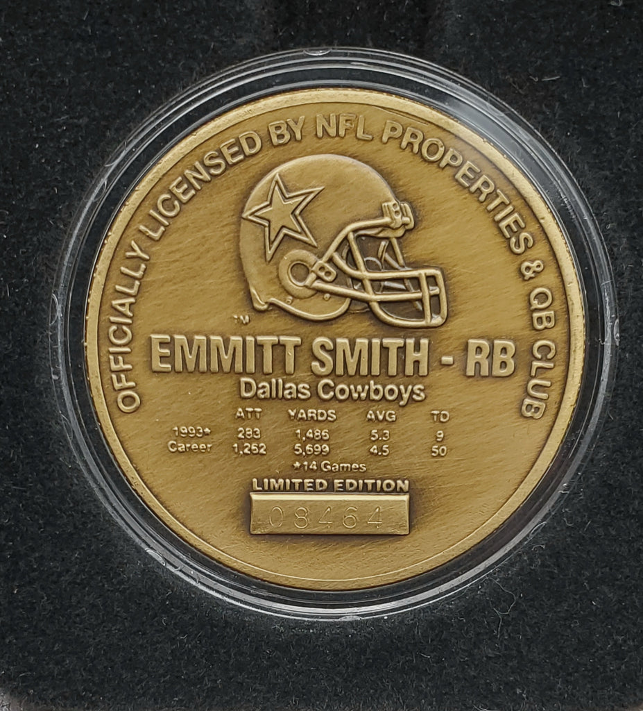 Emmitt Smith 2010 Hall of Fame Bronze Coin Photo Mint