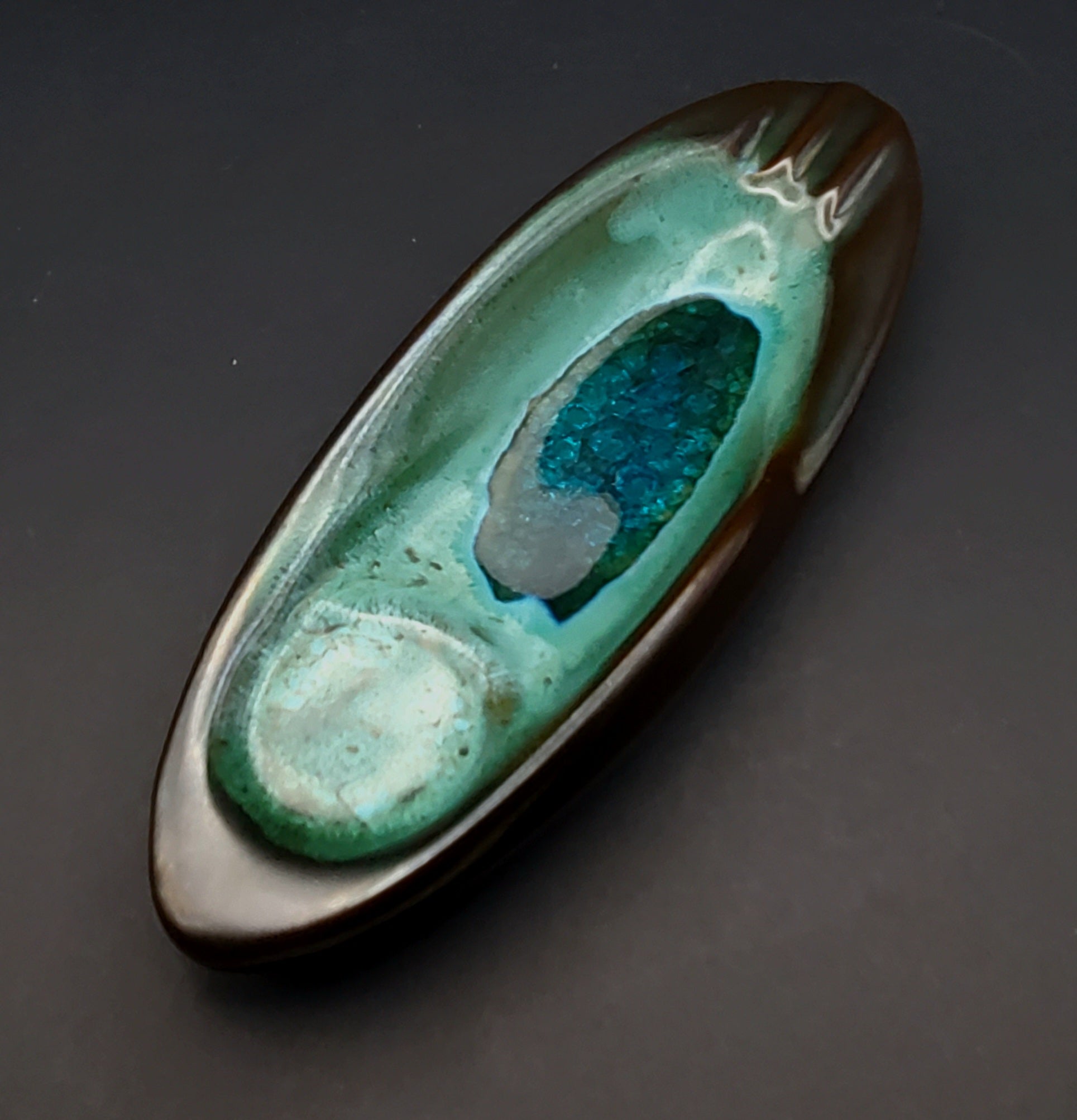 Vintage Handmade Beautifully Glazed Ceramic Ashtray