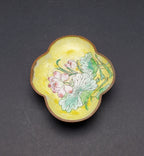 Vintage Hand Painted Enamel Copper Trinket Dish - DAMAGED