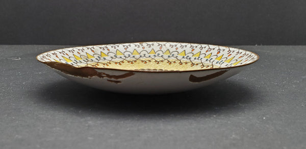 Elfi Muller - Vintage Hand Painted Enameled Copper Dish - DAMAGED