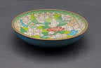 Vintage White Cloisonne Floral Dish