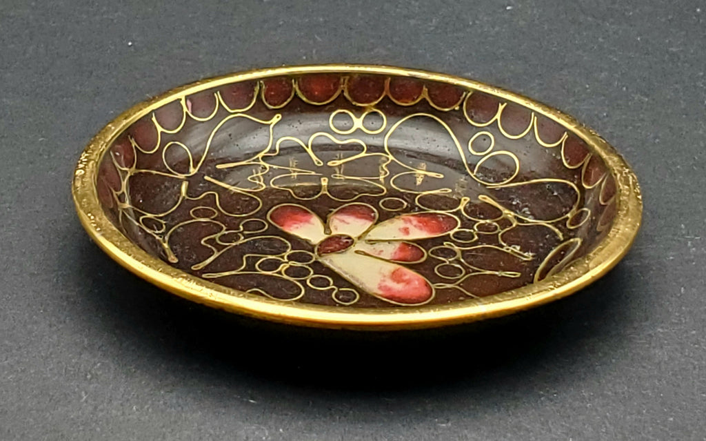 Small Vintage Cloisonne Tray