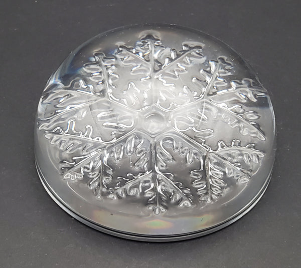 Glass Snowflake Paperweight