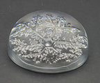 Glass Snowflake Paperweight