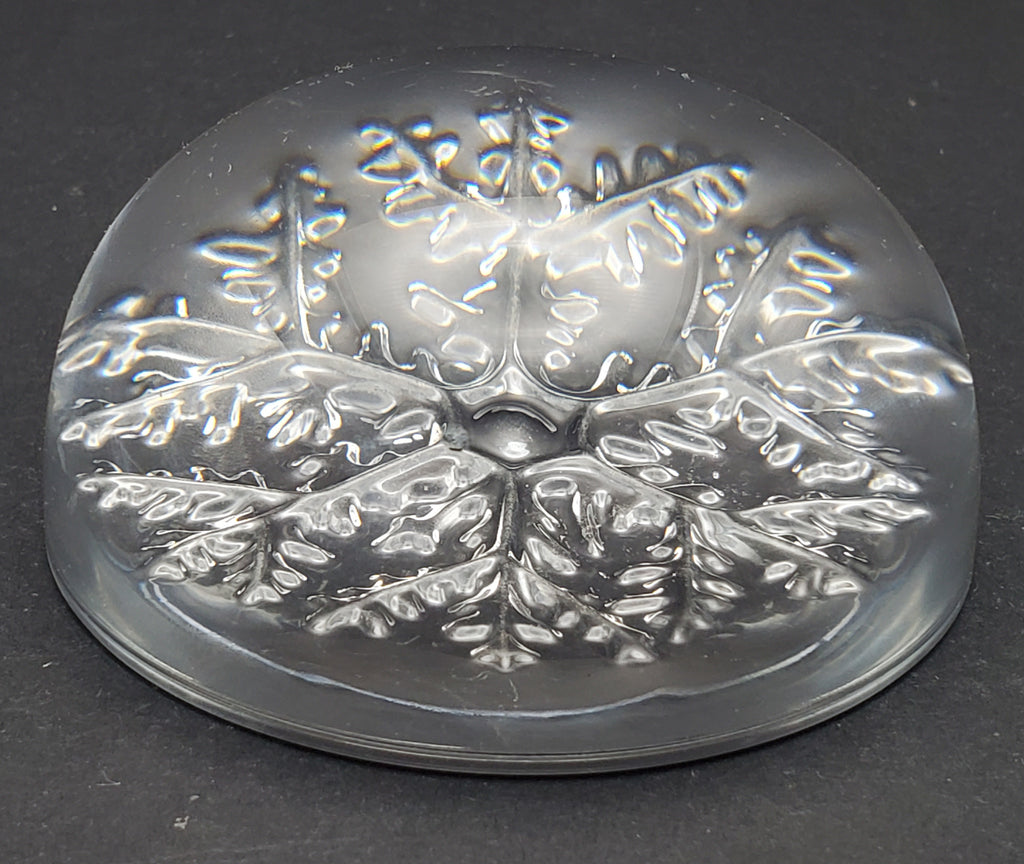 Glass Snowflake Paperweight