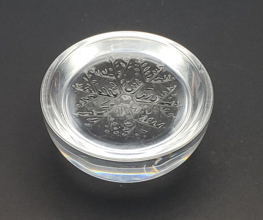 Glass Snowflake Paperweight