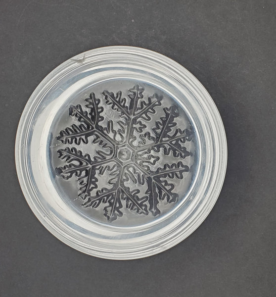 Glass Snowflake Paperweight