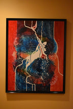 Lois Byrne - 1960s Large Colorful Abstract Original Painting