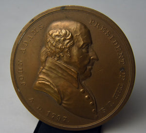 John Adams Bronze Indian Peace Medal