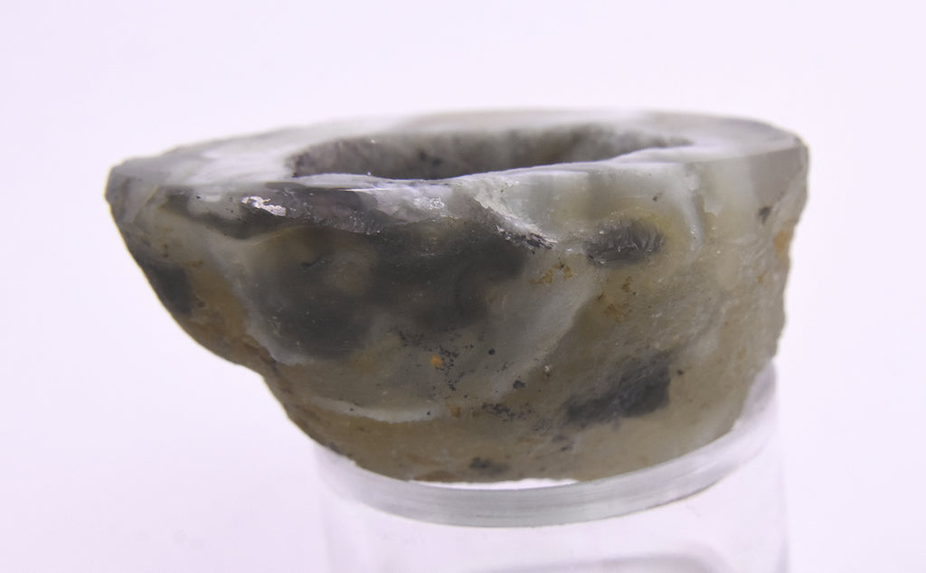 Small Druzy Agate Geode Half