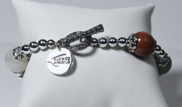 Alexa's Angels - Stretch Bead Multi-Gemstone Bracelet