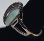 Amazonite Silver Ring - Size 8