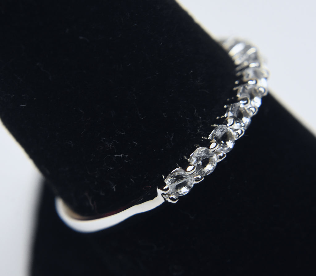 Amethyst Sterling Silver Nesting Rings - Size 8