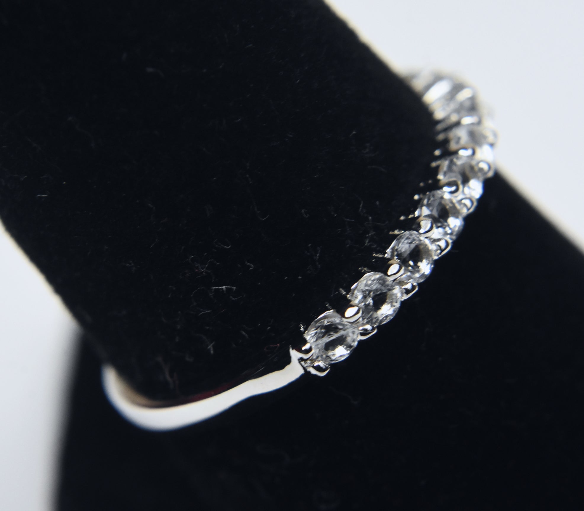Amethyst Sterling Silver Nesting Rings - Size 8