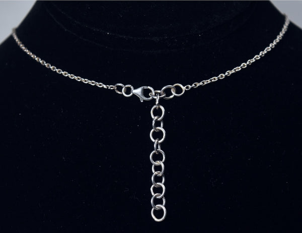 Amethyst Sterling Silver Fringe Drop Necklace