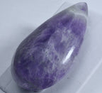 LARGE Carved Amethyst Teardrop Pendant