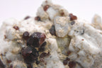 Stunning Large Red Garnet and Aquamarine Crystal Cluster on Matrix - 350g