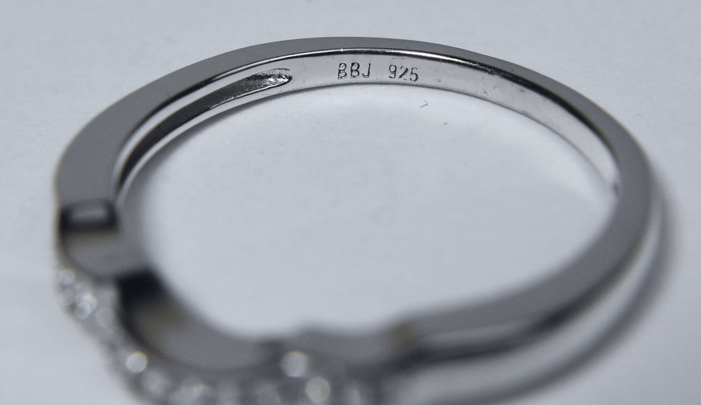 Sterling Silver Arch Band - Size 8