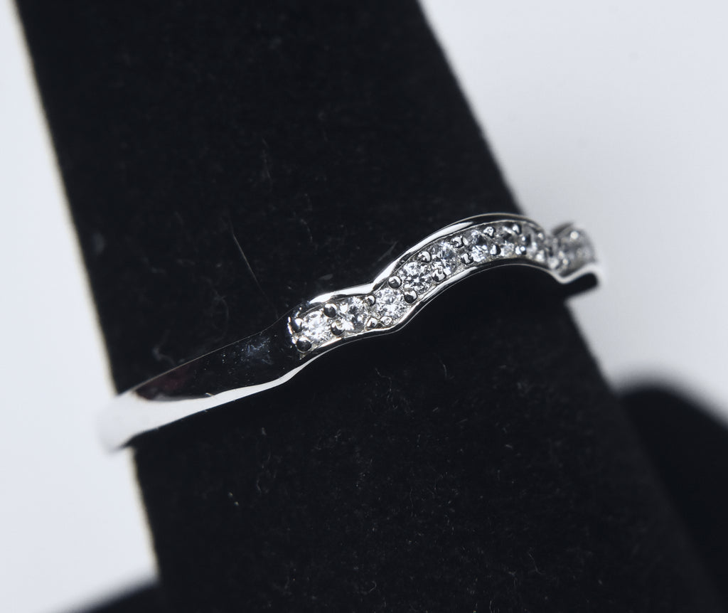 Sterling Silver Arch Band - Size 8